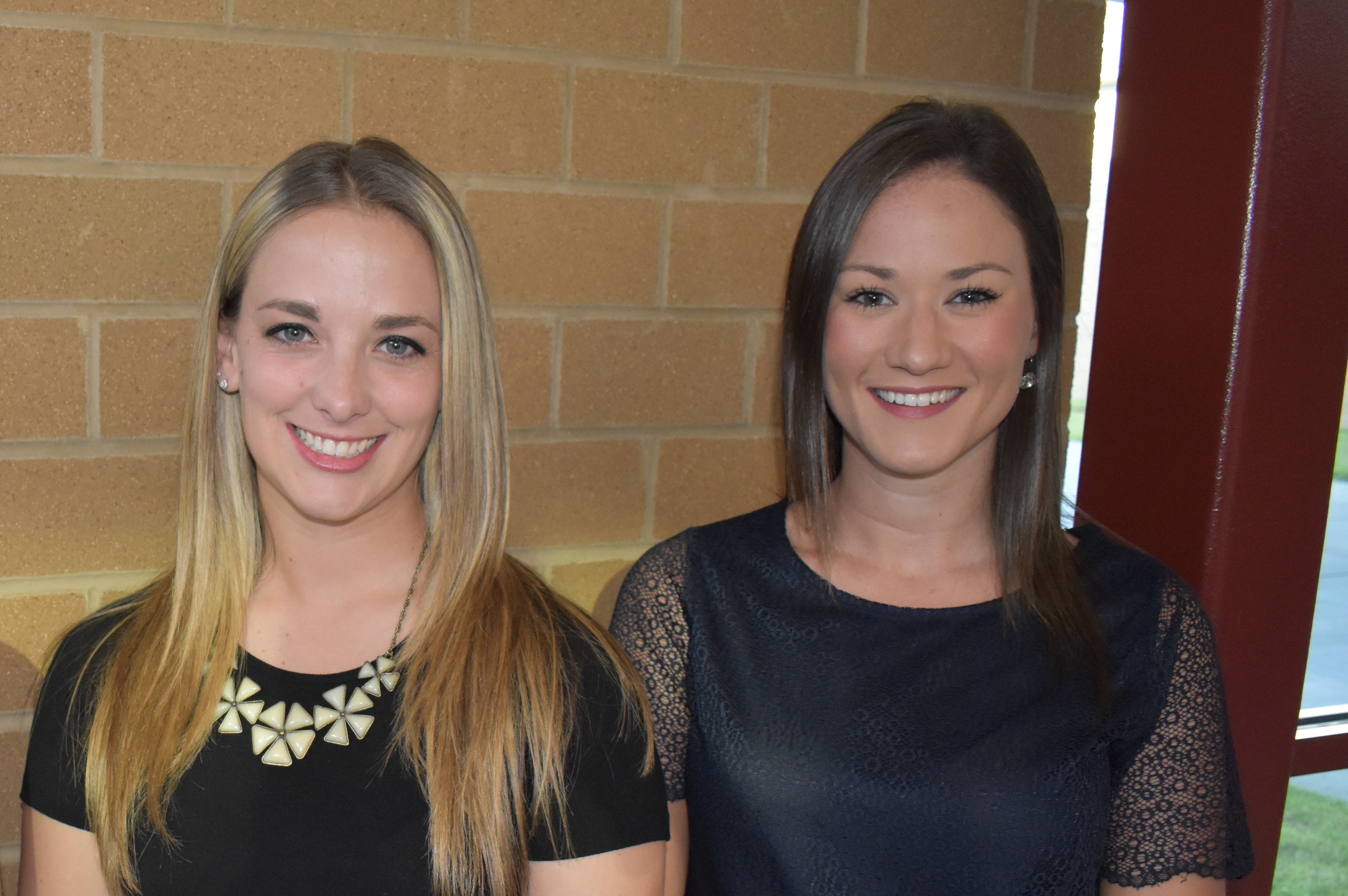Brookfield Board of Education recently hired Sara Parry, left, and Emily Cricks to teach in the elementary school.