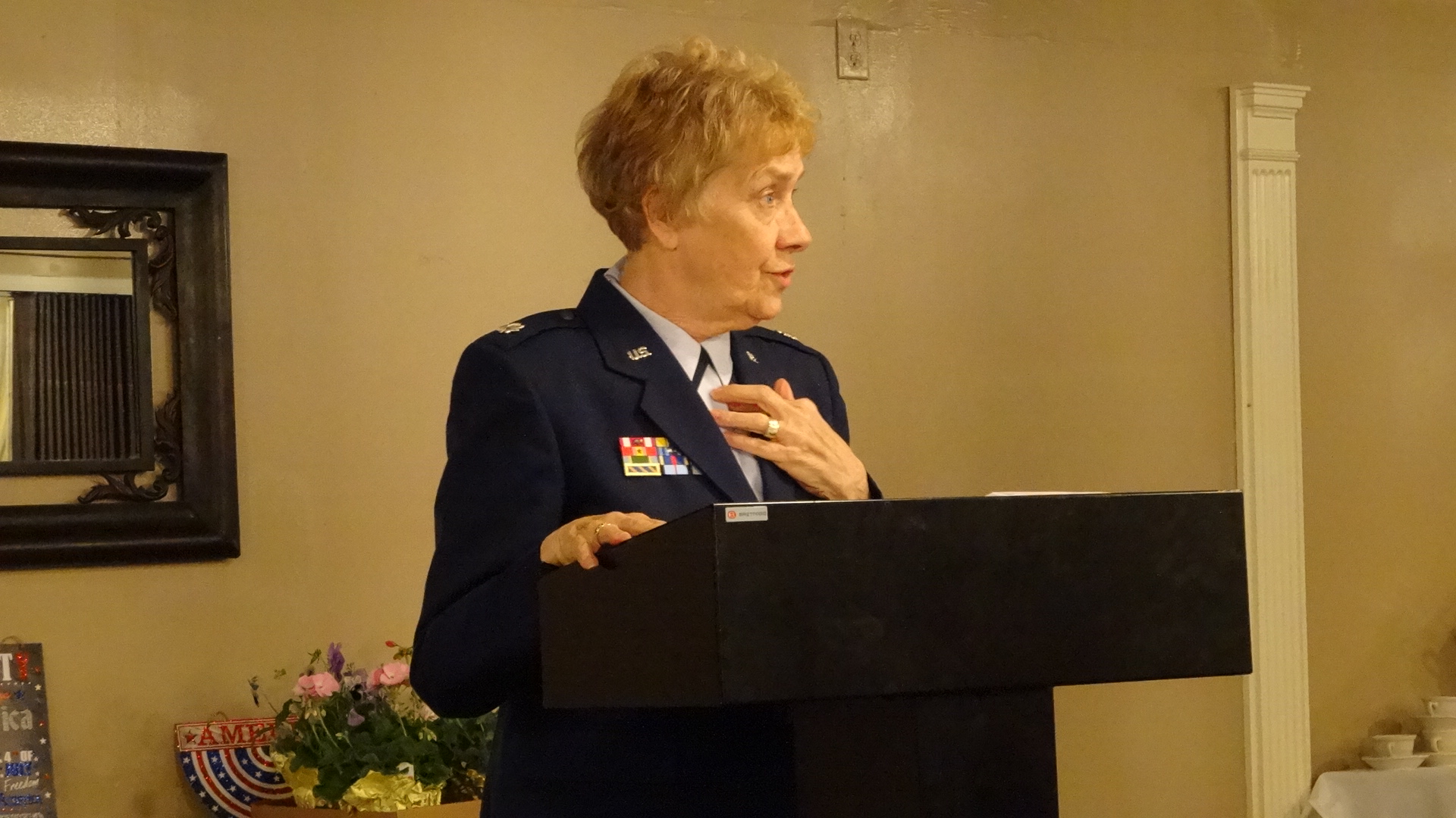 Retired Air Force Lt. Col. Virginia Logan