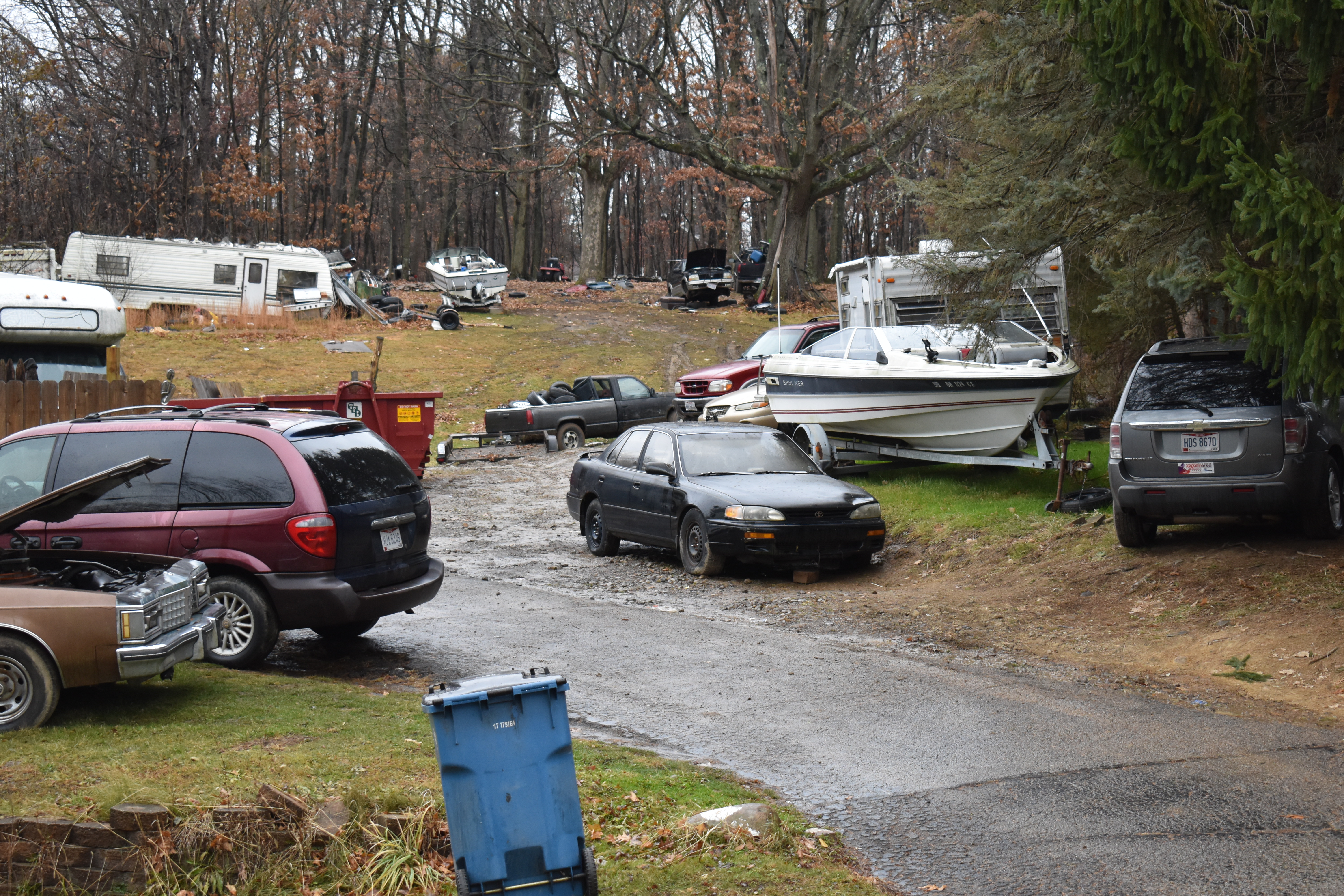 This is how the Phillips property looked just before the arrival of township officials on Nov. 27