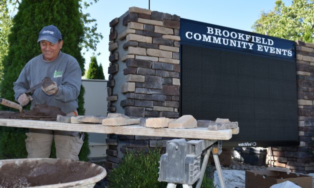 Township community events sign restoration continues