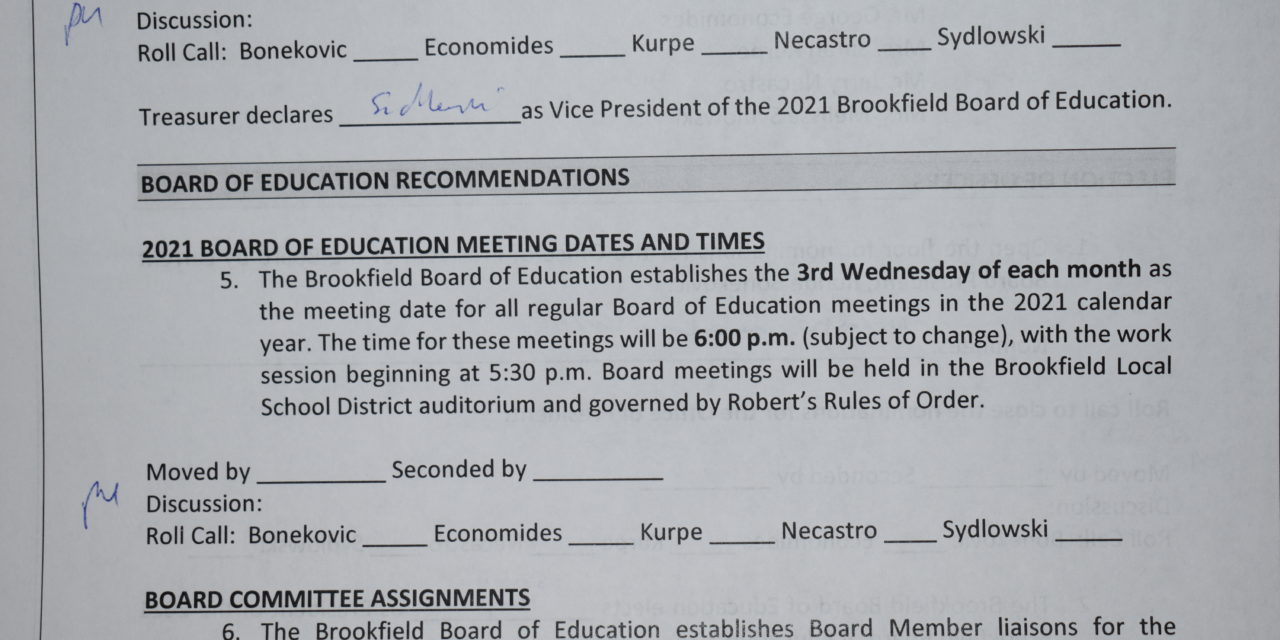 Brookfield Board of Education Meetings