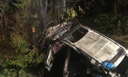 Three taken to hospitals in crash, fire