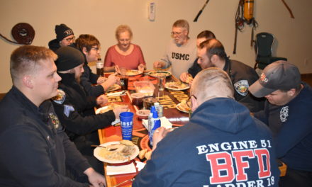 Pair thanks safety forces with fine feast