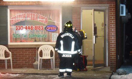 Quick action limited damage to pizza shop